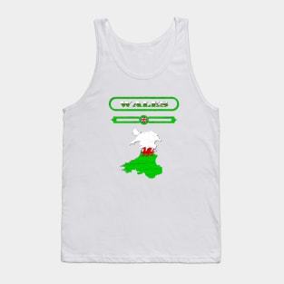 WALES, UNITED KINGDOM, MAP OF WALES. SAMER BRASIL Tank Top